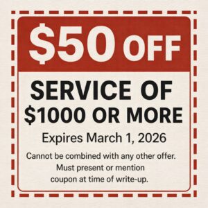 50 off service of 1000 or more