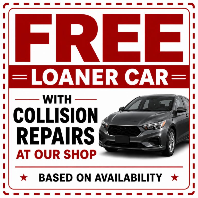 free loaner with collision repair