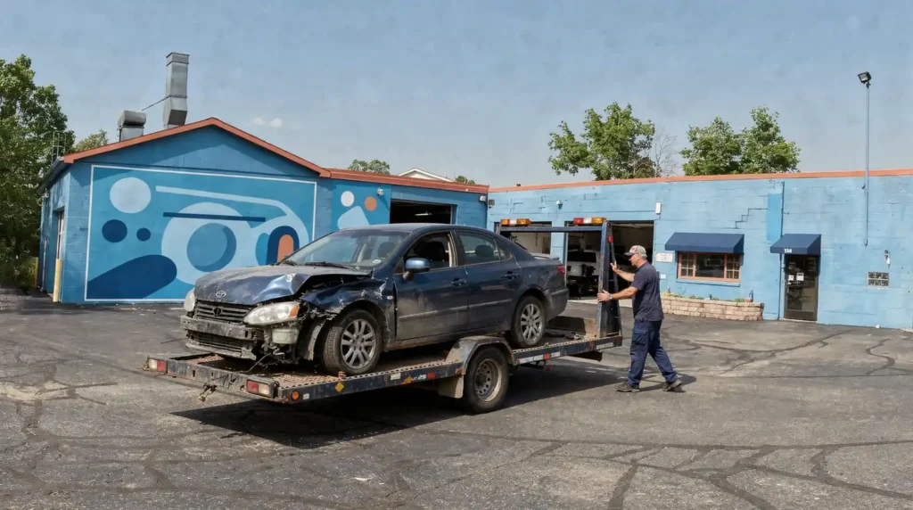 Collision damage can create legal issues related to lights and mirrors that make a vehicle